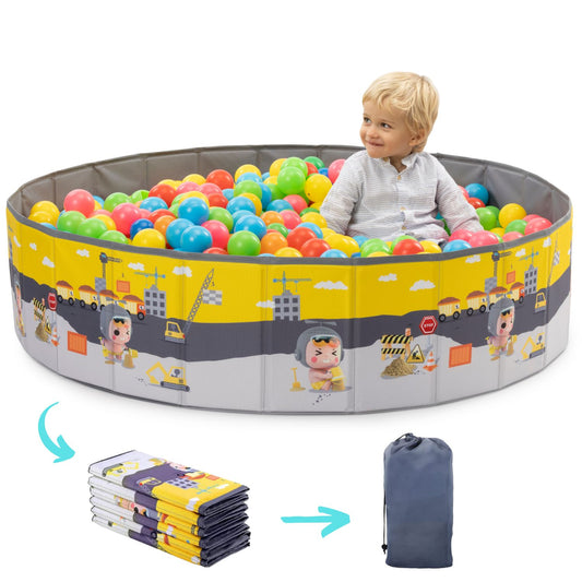 RUGUIES- Ball Pool for Children- Children's Ball Park- Ball Pool for Babies- Foldable and Portable Ball Pool- Cube Toys Indoor and Outdoor-120x30cm-(Balls not Included) 