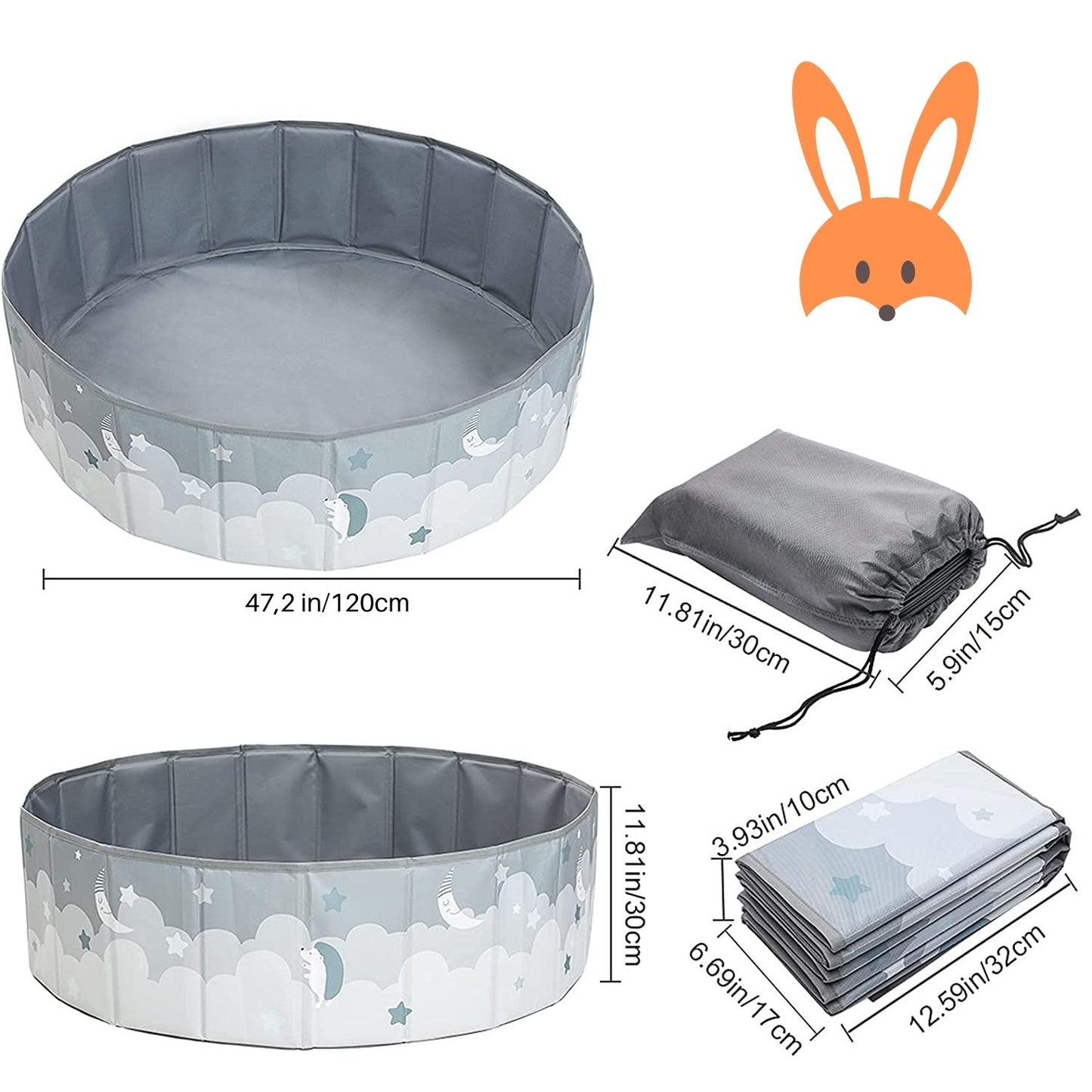 Tela Oxford No Tóxica RUGUIES Piscina De Bolas Redonda Para Niños | Plegable Y Portátil | Parque Infantil De 80x26 Cm | Tela Oxford Impermeable | Ideal Regalo Bebés | Sky Tela Oxford No Tóxica RUGUIES Piscina De Bolas Redonda Para Niños | Plegable Y Portátil | Parque Infantil De 80x26 Cm | Tela Oxford Impermeable | Ideal Regalo Bebés | Sky